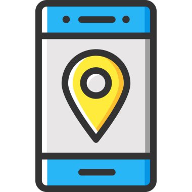 akıllı telefon simgesi vektör illüstrasyonu 