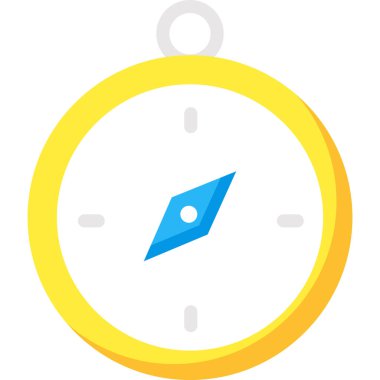 Basit vektör illüstrasyon pusulası