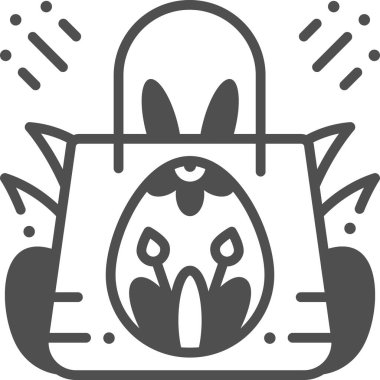 Basit vektör illüstrasyon alışverişi 