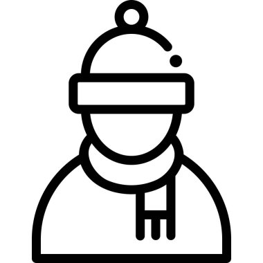 Basit vektör illüstrasyon adamı