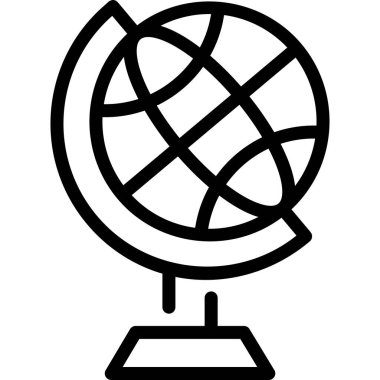 Küresel simge vektör illüstrasyonu 