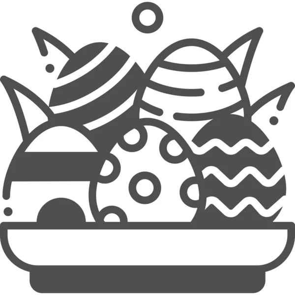 Πασχαλινά Αυγά Διανυσματική Απεικόνιση Χαρούμενη Έννοια Πάσχα — Διανυσματικό Αρχείο
