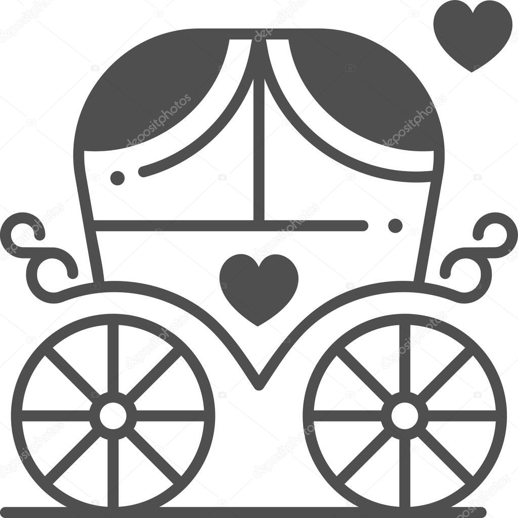 carriage icon vector illustration