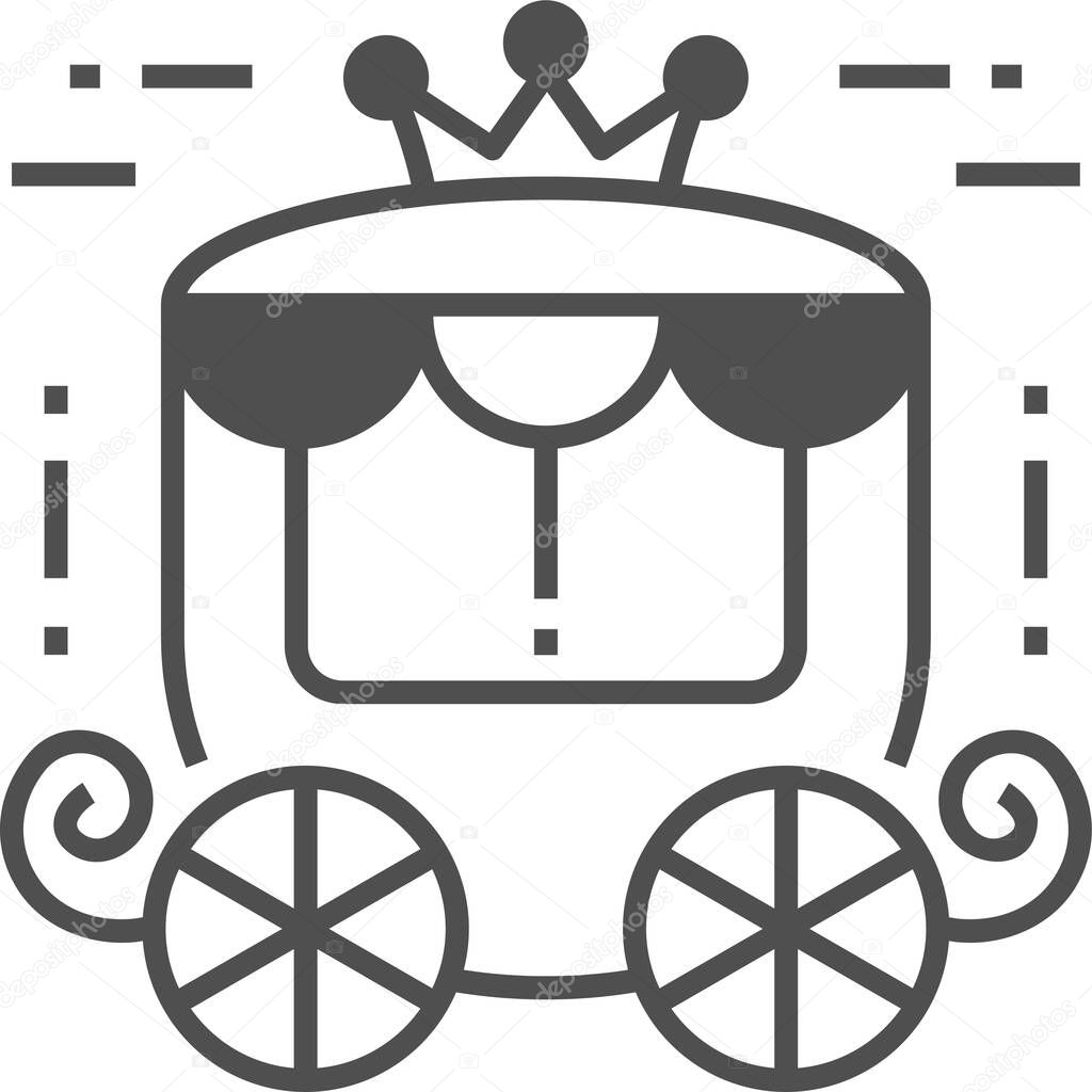 carriage icon vector illustration