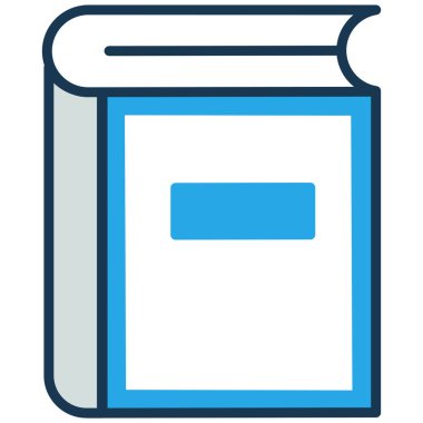 Basit vektör illüstrasyon kitabı