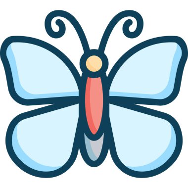 Basit vektör çizimi kelebeği