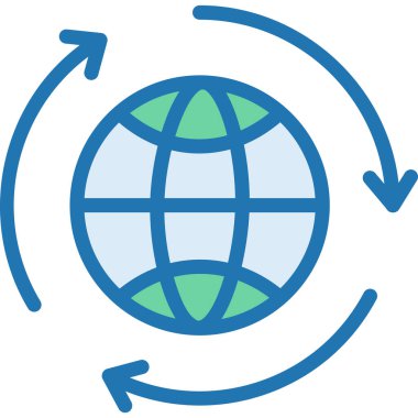 Basit vektör illüstrasyon geri dönüşümü