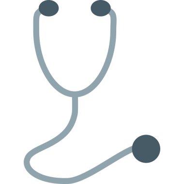 Basit vektör illüstrasyon steteskopu