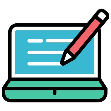 Basit vektör illüstrasyon web sitesi