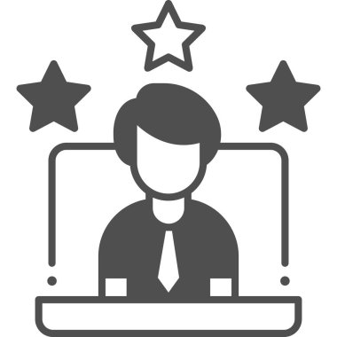 Basit vektör illüstrasyon adamı