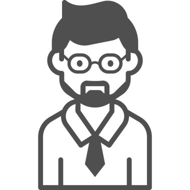 Basit vektör illüstrasyon adamı