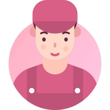 Basit vektör illüstrasyon adamı