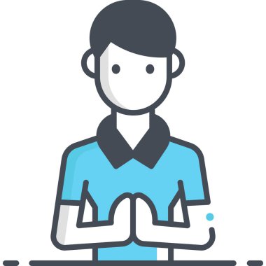 Basit vektör illüstrasyonlu kadın hoşgeldin