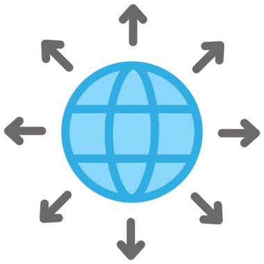 Küresel simge vektör illüstrasyonu 