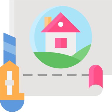 Basit vektör illüstrasyon kesici