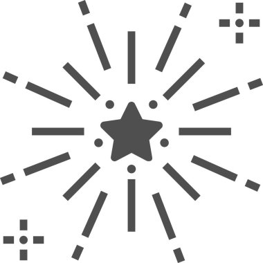 Basit vektör çizimi havai fişek