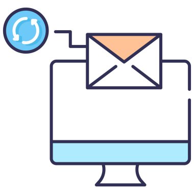 Basit vektör illüstrasyon postası