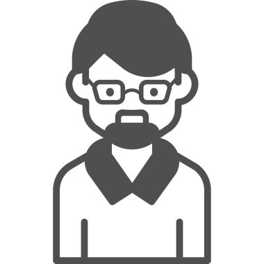 Basit vektör illüstrasyon adamı