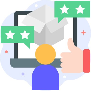 Basit vektör illüstrasyon ürünü