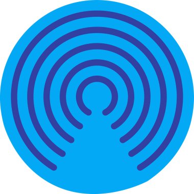 Basit vektör illüstrasyon hava akışı