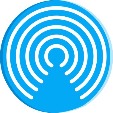 Basit vektör illüstrasyon hava akışı