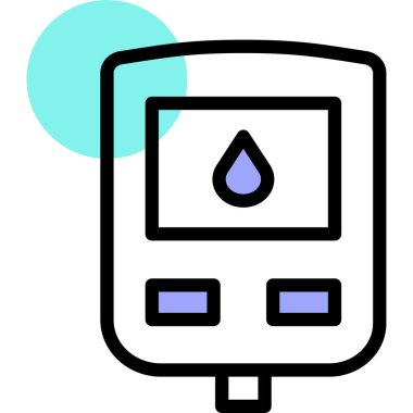 Basit vektör çizim glukometresi 