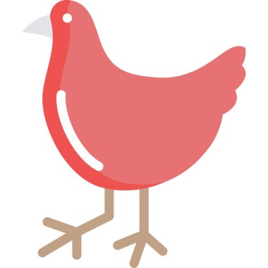 Basit vektör çizimi tavuğu 