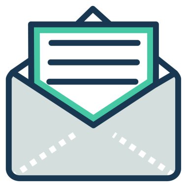 Basit vektör illüstrasyon postası