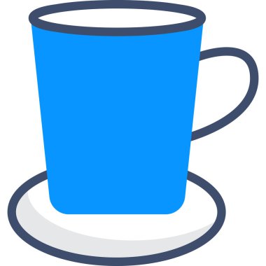 Basit vektör illüstrasyon kahve