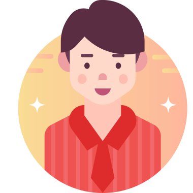 Basit vektör illüstrasyon adamı