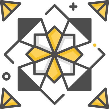 Basit vektör illüstrasyon origamisi 