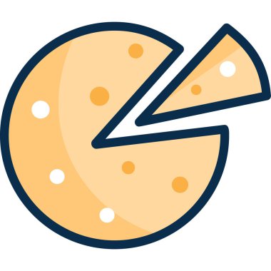 Basit vektör illüstrasyon pizza