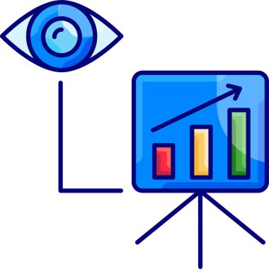 stratejik iş vizyonu konsept vektör çizimi 