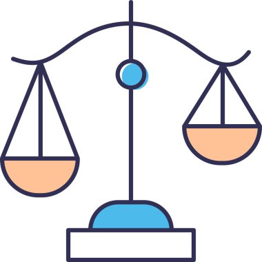 Basit vektör illüstrasyon dengesi