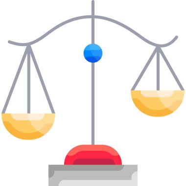 Basit vektör illüstrasyon dengesi