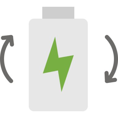 Basit vektör illüstrasyon pili