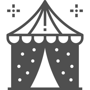 karnaval çadırı vektör çizimi 
