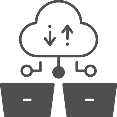 Basit vektör illüstrasyon bulutu