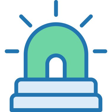 Basit vektör illüstrasyon sireni