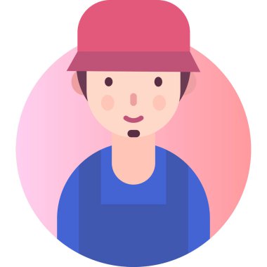 Basit vektör illüstrasyon sokak satıcısı