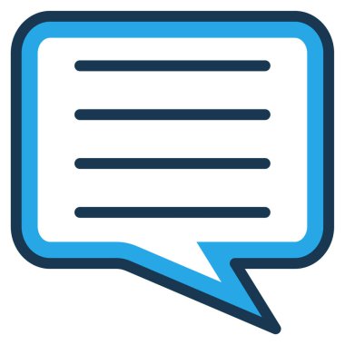 Kurye sohbet vektör illüstrasyonu 