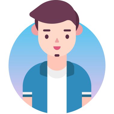 Basit vektör illüstrasyon adamı