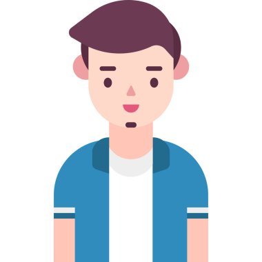 Basit vektör illüstrasyon adamı