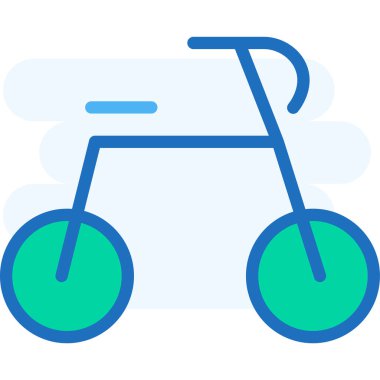 Basit vektör çizim bisikleti