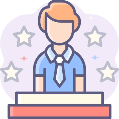 Basit vektör illüstrasyon ünü 