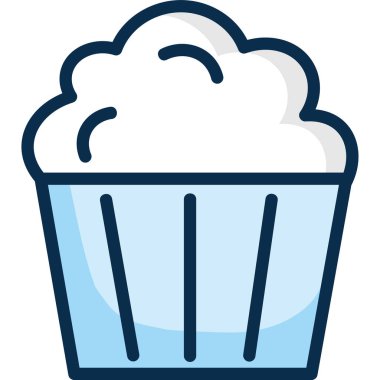 taze dondurma vektör illüstrasyonu 