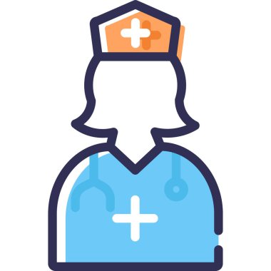 Basit vektör çizimi hemşiresi 