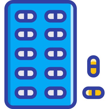 Basit vektör illüstrasyon ilacı 