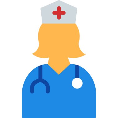 Basit vektör çizimi hemşiresi 