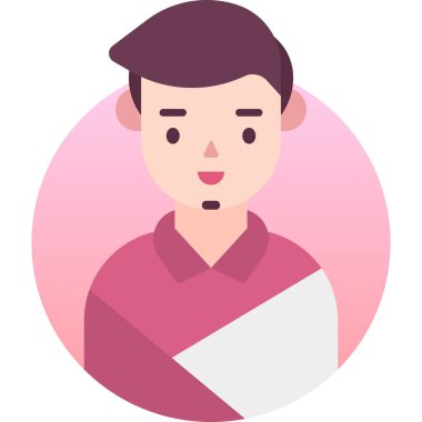 Basit vektör illüstrasyon adamı